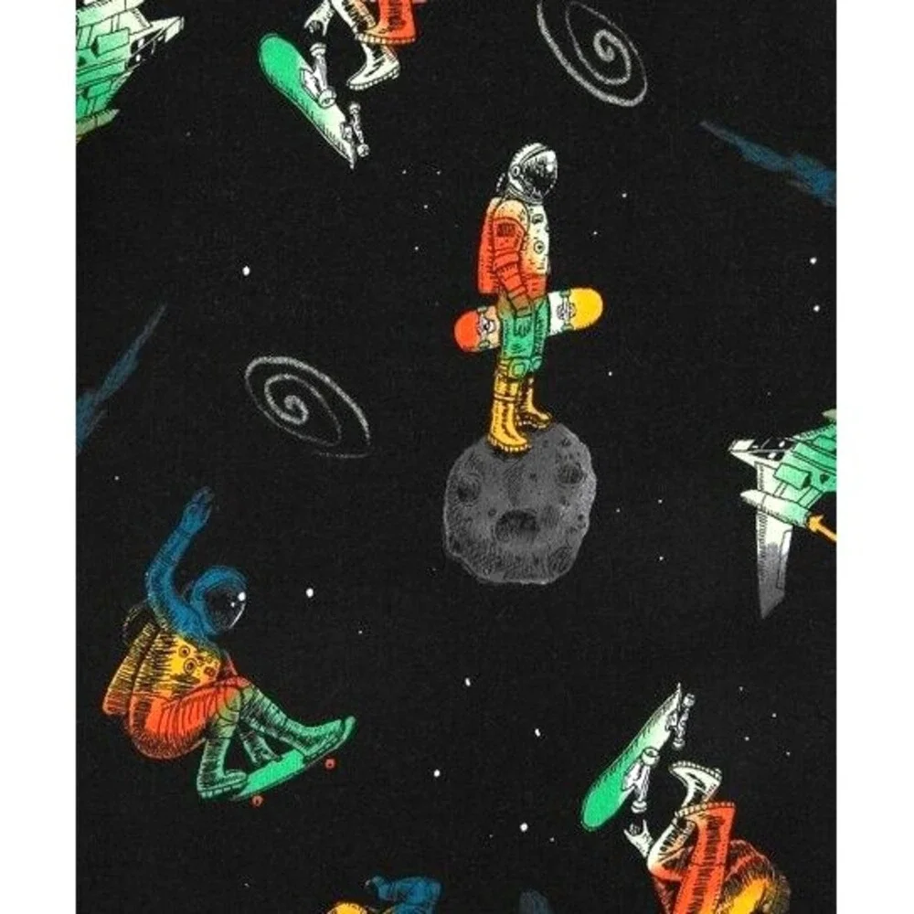 Carter's Sz 4‎ Black Gray 4pc Pajama Set Boys Space Flight Path Towards Bed NWT